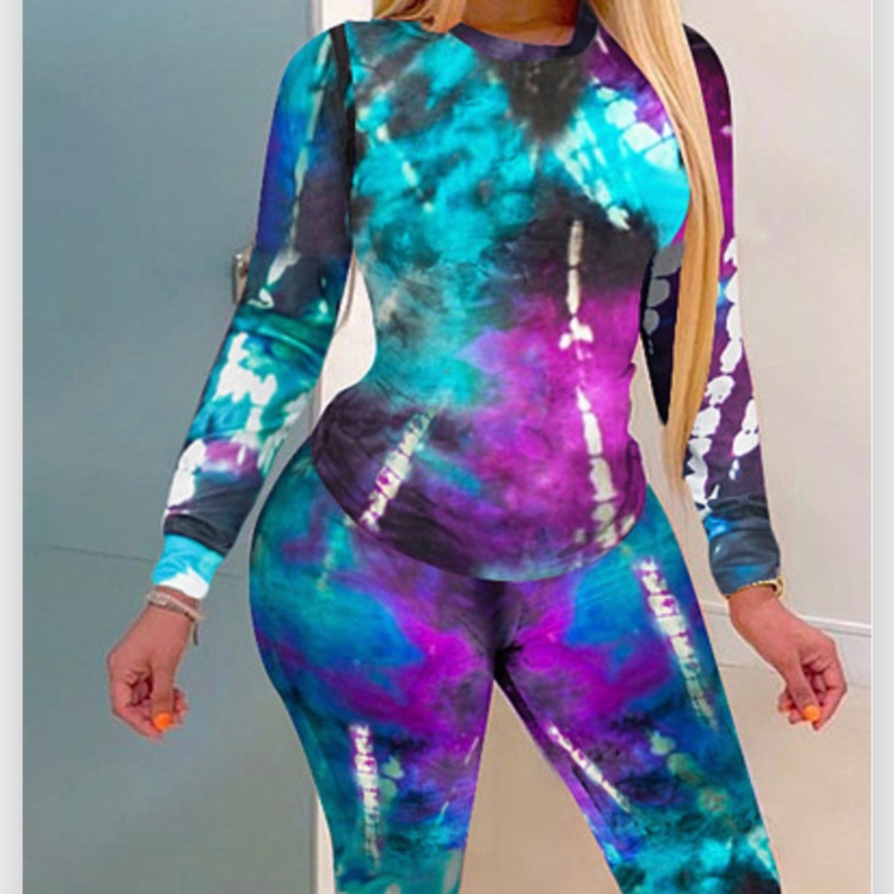 Two Piece Tye-Dye Outfit